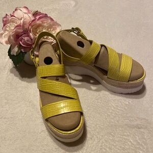 MARC FISHER NEW Size 10 ZAKIYA Crocodile Print Slingback Espadrilles